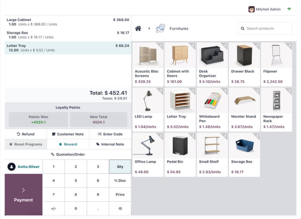 Odoo POS Satış Ekranları