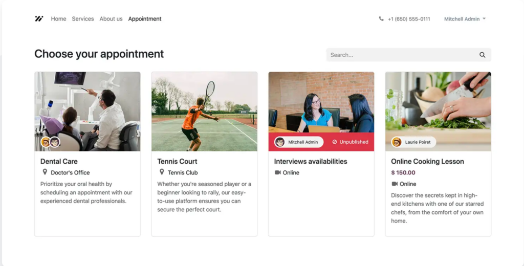 Odoo E-Randevu Sistemi